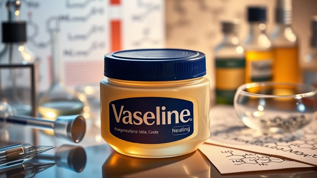 structure moléculaire de la vaseline