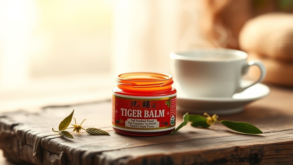 baume du tigre pour soulagement musculaire