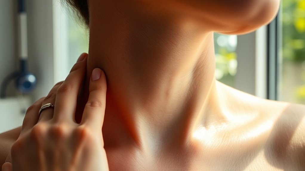 reconnaissance des symptômes du goitre thyroïdien