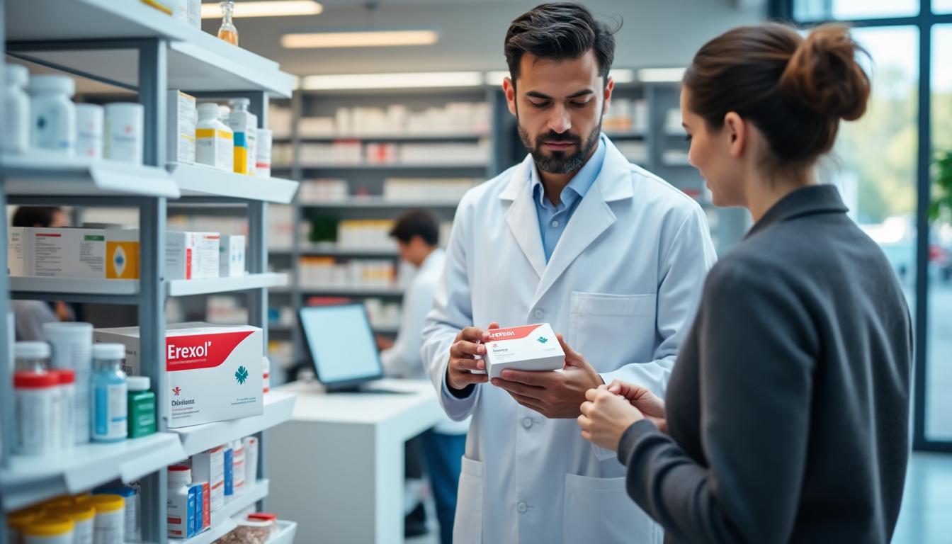 découvrez tout ce qu'il faut savoir sur erexol en pharmacie : indications, conseils d'utilisation, prix et précautions avant l'achat.