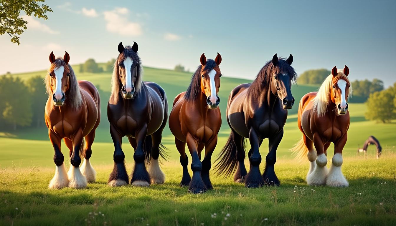 découvrez les principales races de chevaux de trait, leurs caractéristiques uniques et leurs utilisations traditionnelles dans le travail agricole et le transport.