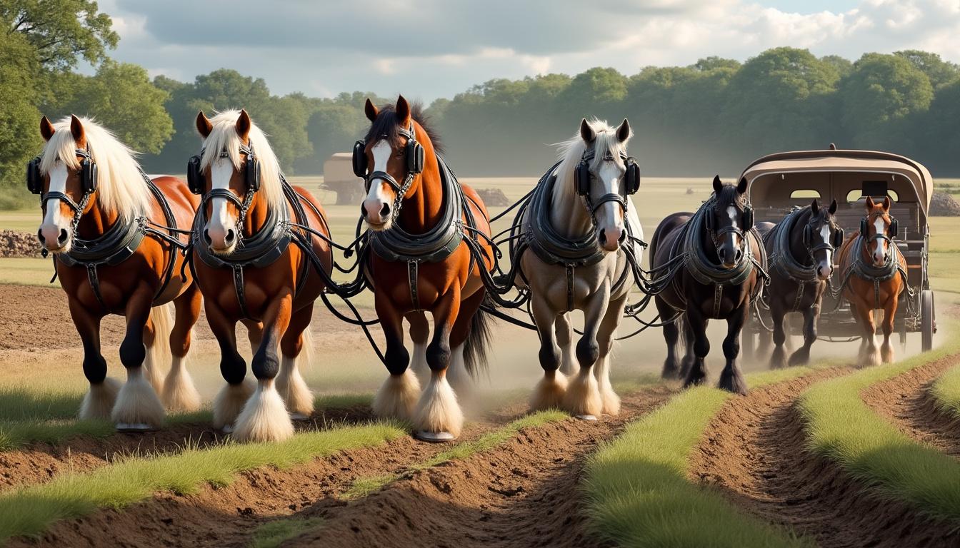 découvrez les caractéristiques des races de chevaux de trait et leurs principales utilisations dans l'agriculture, le transport et les loisirs.