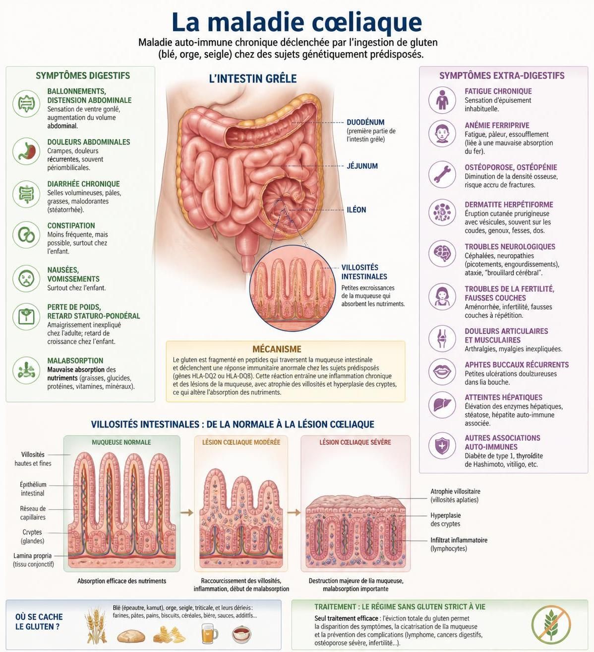 découvrez un guide complet pour mieux comprendre les symptômes de la maladie cœliaque et apprendre à la détecter efficacement.