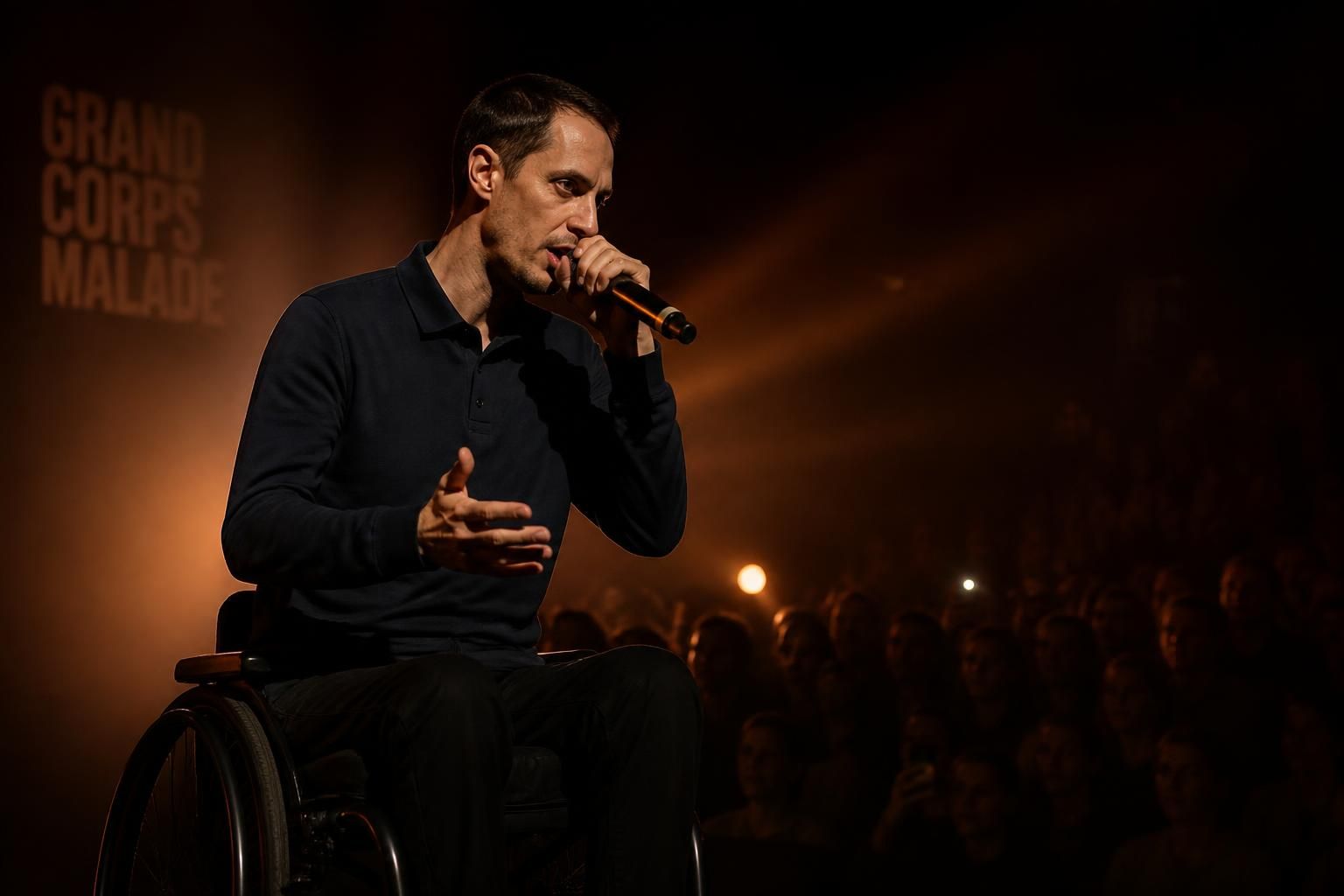 découvrez les moments forts du concert unique de grand corps malade et revivez sa performance exceptionnelle pleine d'émotion et de poésie.