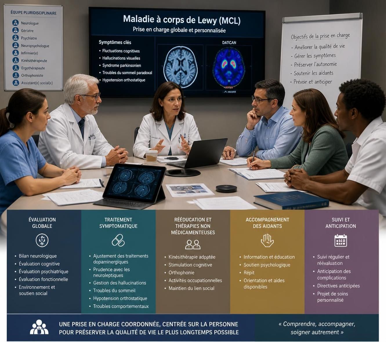 découvrez les symptômes de la maladie à corps de lewy en stade final et les meilleures approches d'accompagnement pour améliorer la qualité de vie des patients et de leurs proches.
