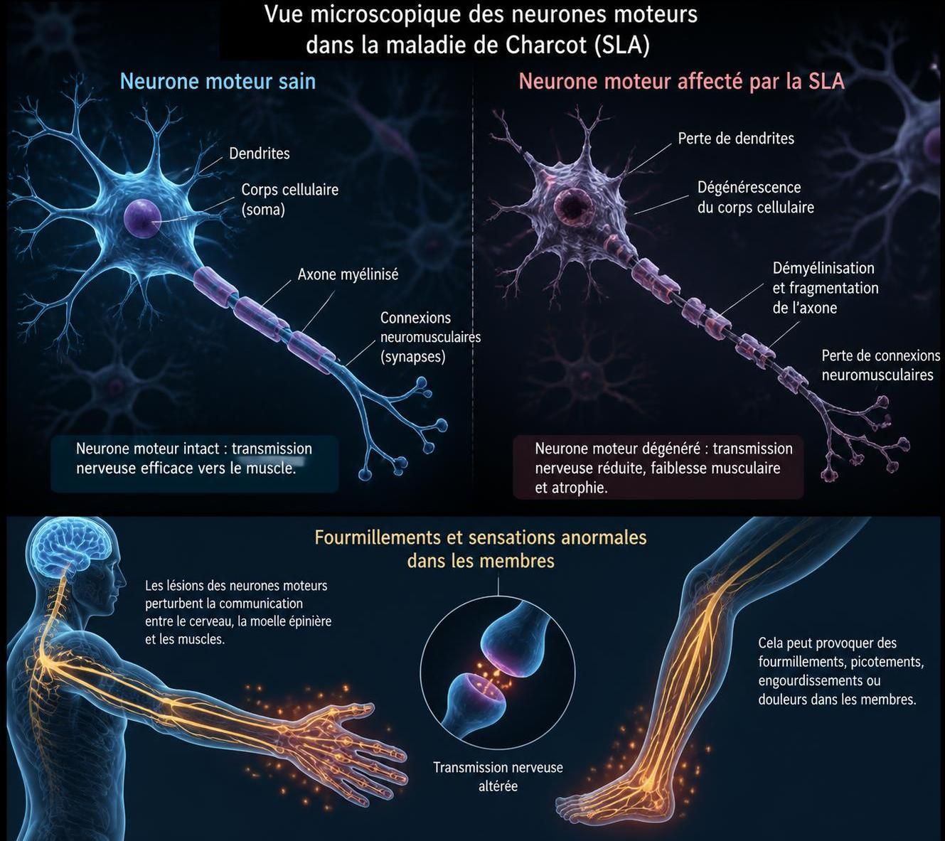 découvrez les symptômes des fourmillements liés à la maladie de charcot et explorez les options de traitement pour mieux gérer cette maladie neurodégénérative.